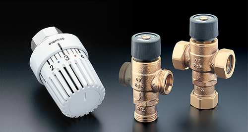 Thermostats, actuators, valves and fittings